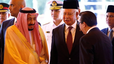 King Salman in Malaysia